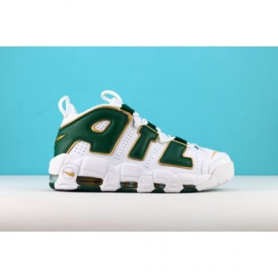 Nike Air More Uptempo Atl Qs Beyaz / Yeşil / Metal Altın Spor Ayakkabı Türkiye - HDIIO4ZE